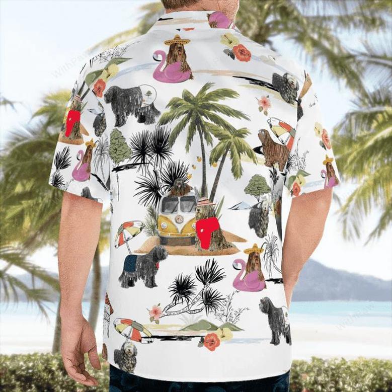 Bergamasco On The Beach Unisex Hawaiian Shirt, Summer Gift, Hawaiian Shirts For Men, Aloha Beach Shirt Summer Gifts