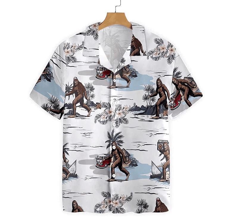 Bigfoots Are Ready Summer Hawaiian Shirt, Button Up Aloha Shirt For Men, Women Summer Gifts