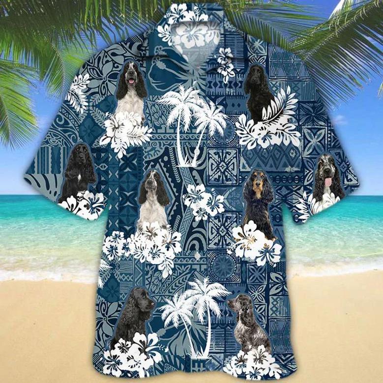 Black English Cocker Spaniel Hawaiian Shirt Summer Gifts