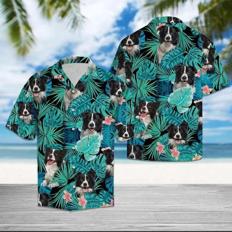 Border Collie Dog Hawaiian Shirt, Tropical Clothing For Pet Lovers, Gift Ideas For Dog Lovers Summer Gifts