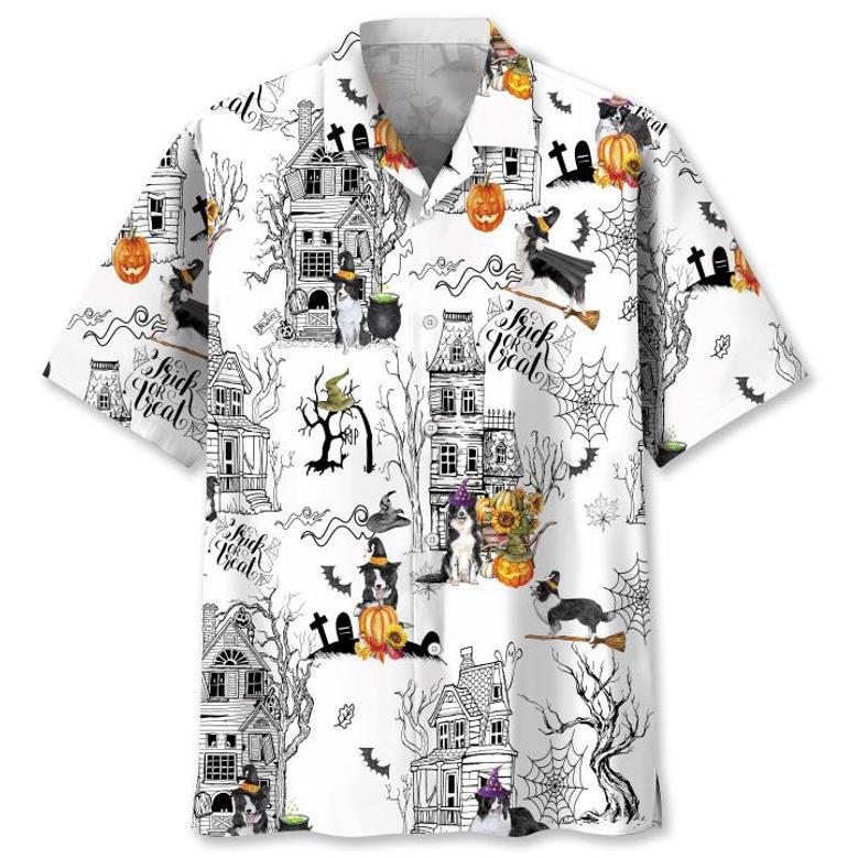 Border Collie Halloween Hawaiian Shirt Summer Gifts