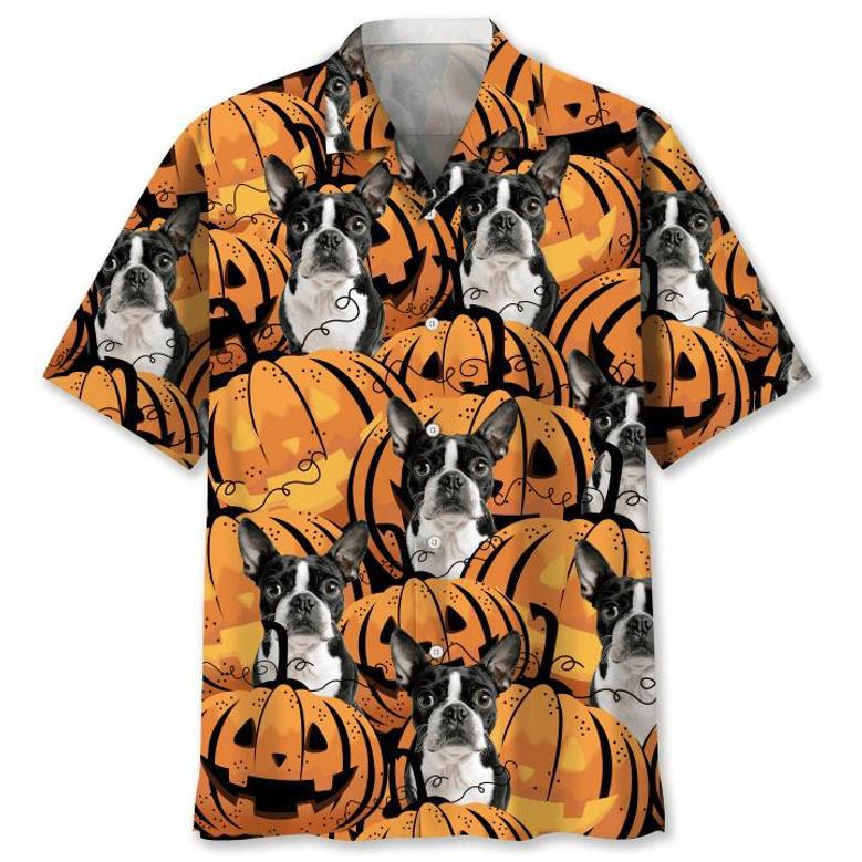 Boston Pumpkin Halloween Hawaiian Shirt Summer Gifts