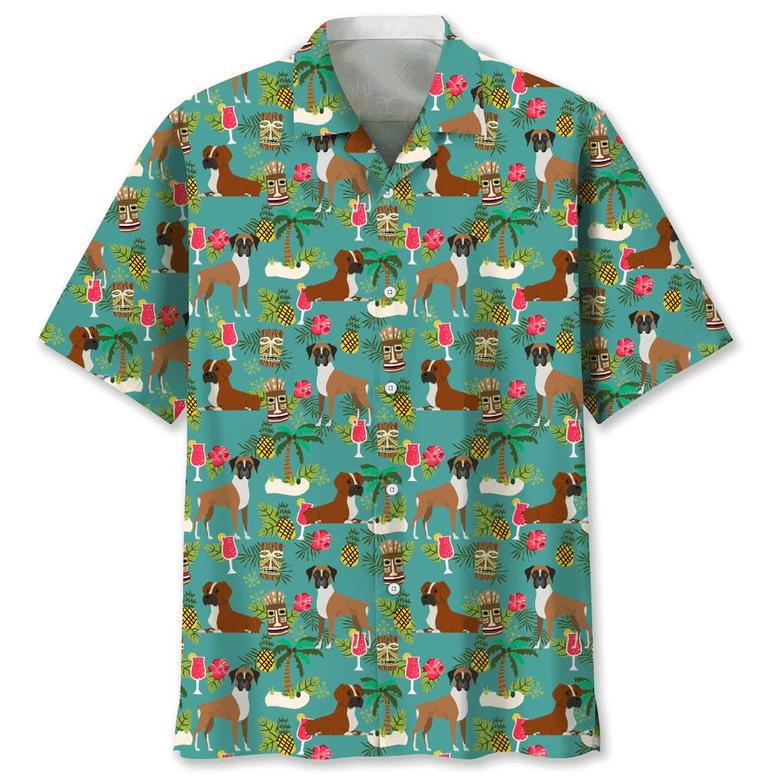 Boxer Hawaiian Beach Hawaiian Shirt Summer Gifts