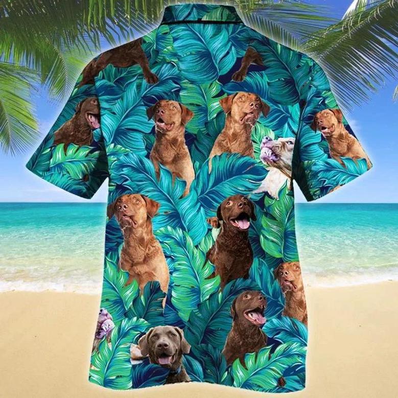 Bright Chesapeake Bay Retriever Dog Lovers Gift Tropical Forest Hawaiian Shirt Summer Gifts