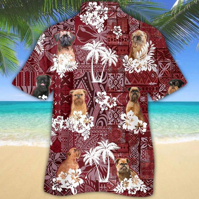 Brussels Griffon Red Hawaiian Shirt, Gift For Dog Lover Shirts, Animal Summer Shirts, Hawaiian Shirt Men Summer Gifts