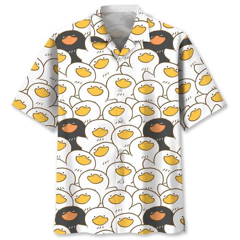 Cartoon Cute Duck Hawaiian Shirt Summer Gifts