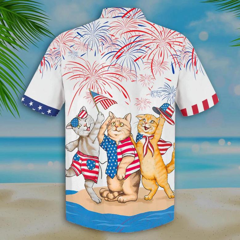 Cat American Shorthair Shirts - Independence Day Is Coming, Usa Patriotic Hawaiian Shirt Summer Gifts