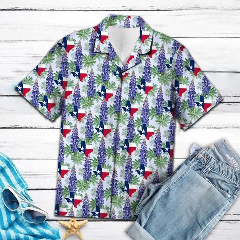 Classic Texas Bluebonnet Flag Hawaiian Shirt For Men And Women Summer Gifts