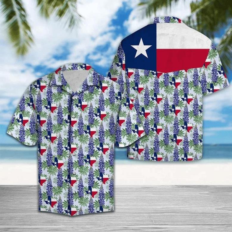 Classic Texas Bluebonnet Flag Hawaiian Shirt For Men And Women Summer Gifts