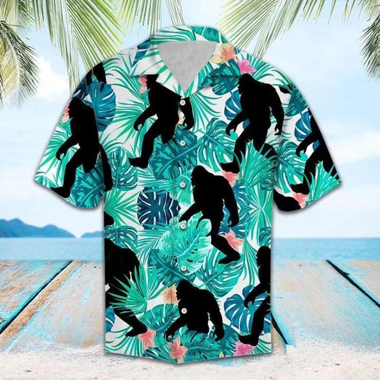 Cool Bigfoot Tropical Jungle Hawaiian Shirt Summer Gifts