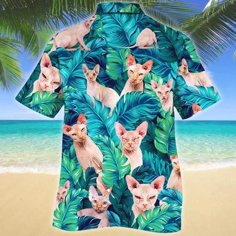 Cool Summer Vacation Gift For Sphynx Cat Lovers Hawaiian Shirt Summer Gifts