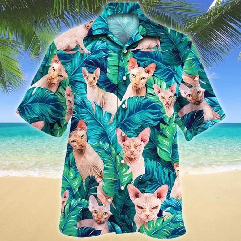 Cool Summer Vacation Gift For Sphynx Cat Lovers Hawaiian Shirt Summer Gifts