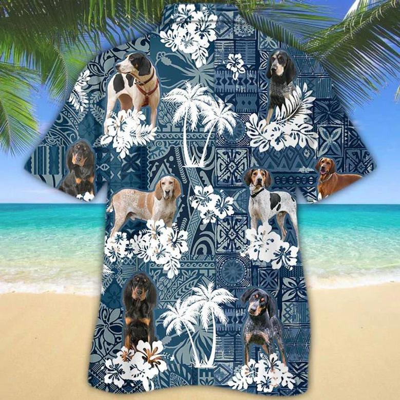 Coonhound Hawaiian Shirt Summer Gifts