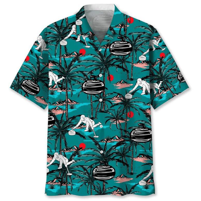 Curling Vintage Hawaiian Shirt Summer Gifts