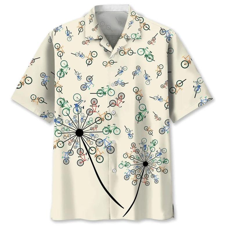 Cycling Dandelion Hawaiian Shirt Summer Gifts