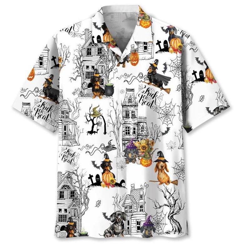 Dachshund Halloween Hawaiian Shirt Summer Gifts