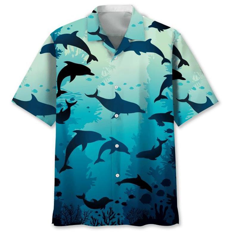 Dolphin Beach Hawaiian Shirt Summer Gifts