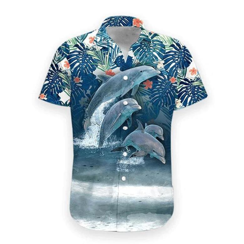 Dolphin Hawaii Shirt, Hawaiian Shirt For Men, Women Summer Gifts