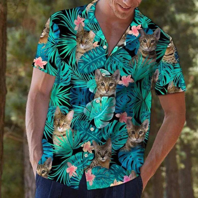 Domestic Cat Tropical Jungle Hawaiian Shirt Summer Gifts