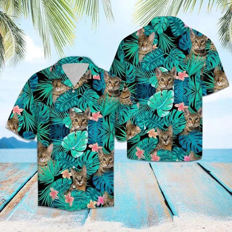 Domestic Cat Tropical Jungle Hawaiian Shirt Summer Gifts