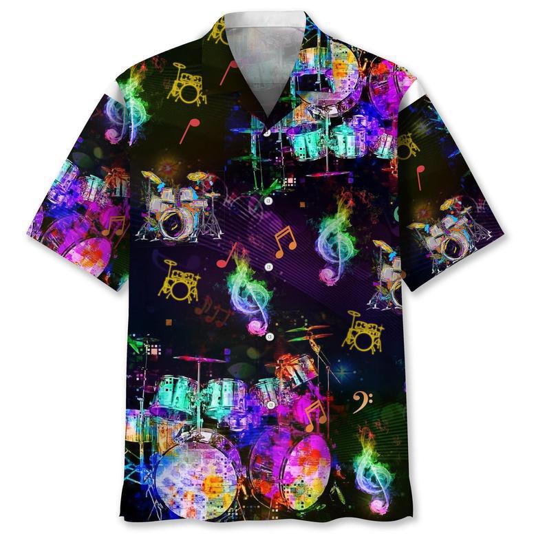 Drum Color Hawaiian Shirt Summer Gifts