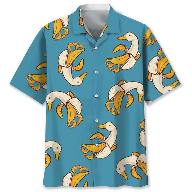 Duck Banana Funny Hawaiian Shirt Summer Gifts