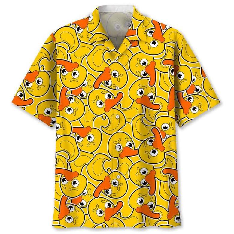 Duck Cartoon Cute Hawaiian Shirt Summer Gifts