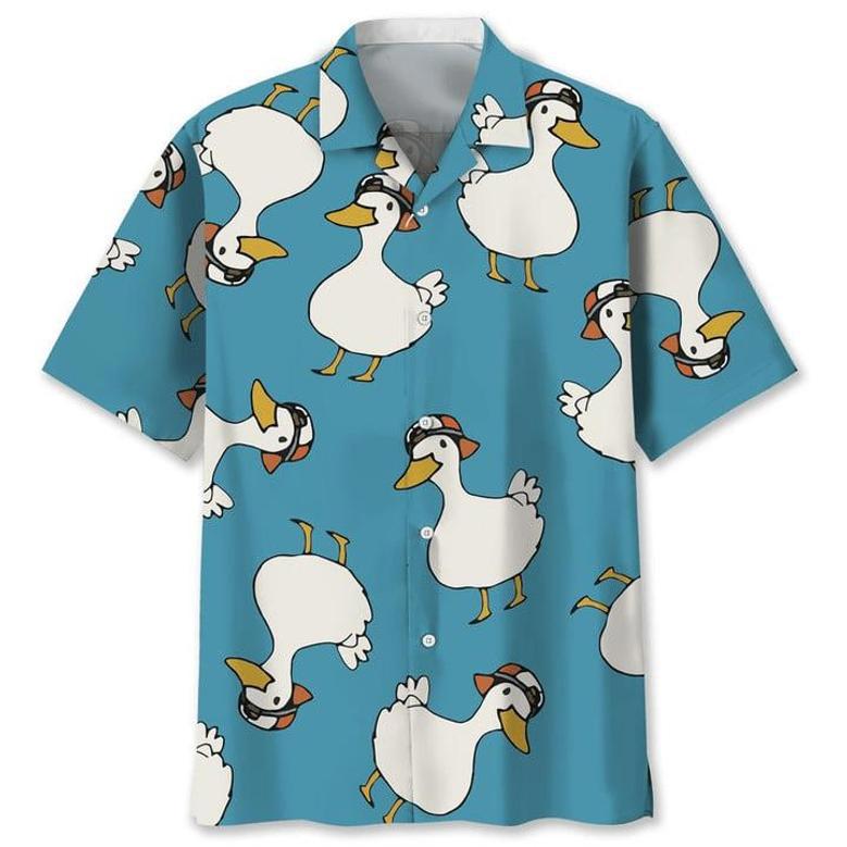 Duck Wear A Hat Cute Hawaiian Shirt Summer Gifts