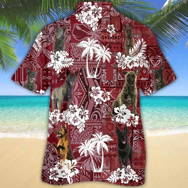 Dutch Shepherd Red Hawaiian Shirt, Gift For Dog Lover Shirts, Animal Summer Shirts, Hawaiian Shirt Men Summer Gifts