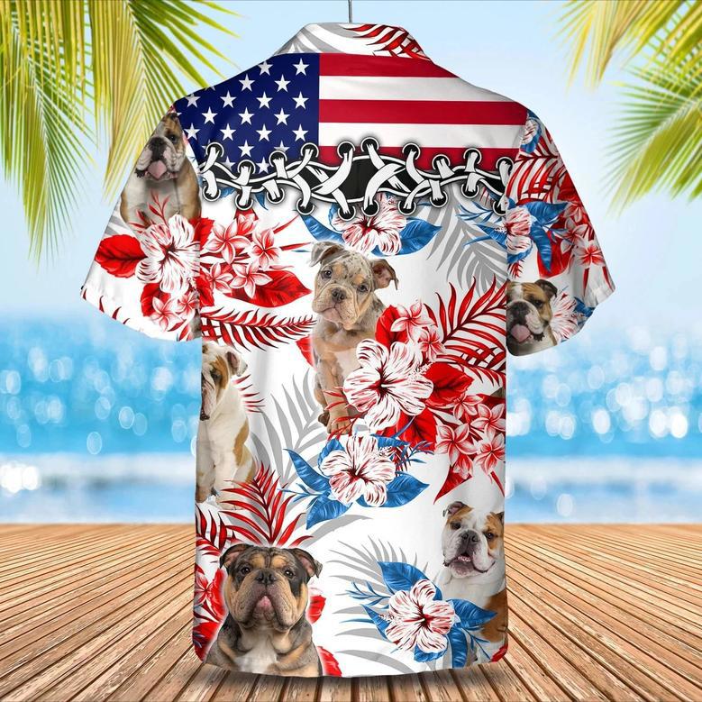 English Bulldog Hawaiian Shirt, Summer Aloha Shirt, Men Hawaiian Shirt, Gift For Summer Summer Gifts