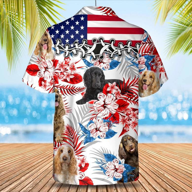 English Cocker Spaniel Hawaiian Shirt, Summer Aloha Shirt, Men Hawaiian Shirt, Gift For Summer Summer Gifts