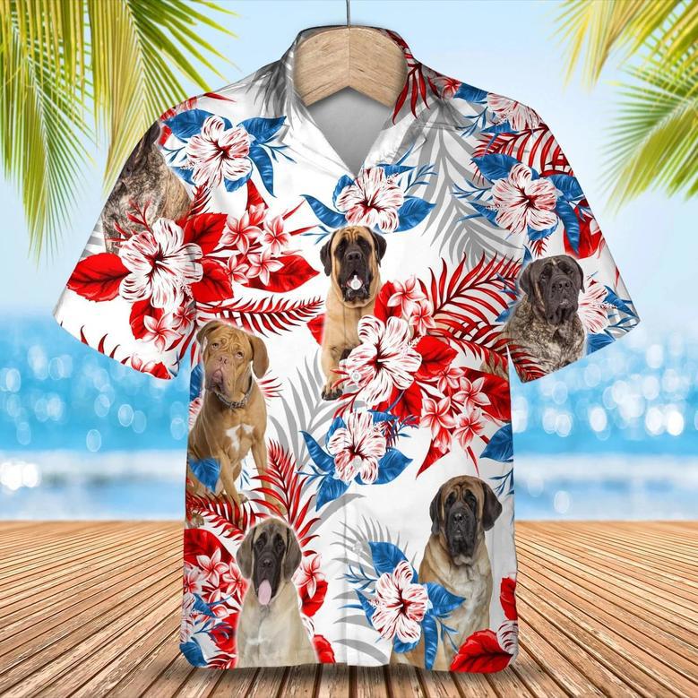 English Mastiff Hawaiian Shirt, Summer Aloha Shirt, Men Hawaiian Shirt, Gift For Summer Summer Gifts