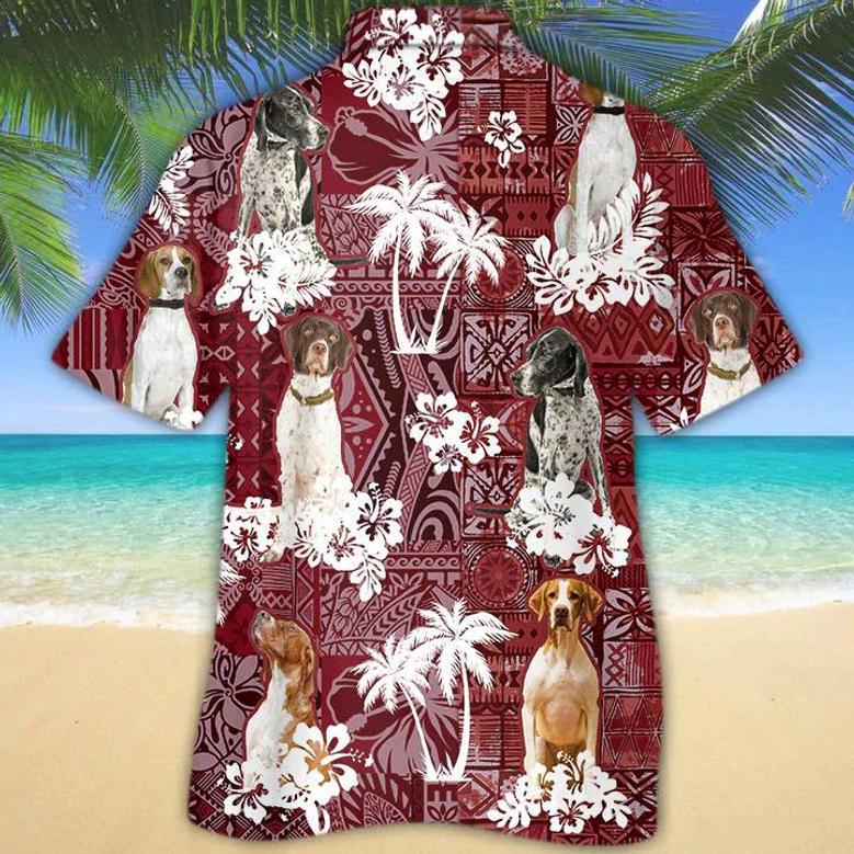 English Pointer Red Hawaiian Shirt, Gift For Dog Lover Shirts, Animal Summer Shirts Summer Gifts