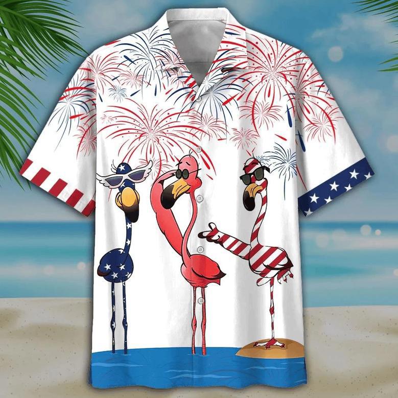 Flamingo Hawaiian Shirt - Independence Day Is Coming Summer Gifts