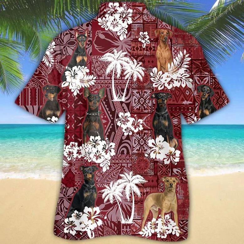 German Pinscher Red Hawaiian Shirt, Gift For Dog Lover Shirts, Animal Summer Shirts Summer Gifts