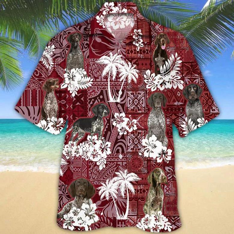 German Shorthaired Pointer Hawaiian Shirt, Gift For Dog Lover Shirts, Men's Hawaiian Shirt Summer Gifts