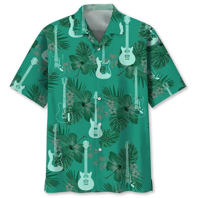 Guitar Kelly Green Hawaiian Shirt Summer Gifts