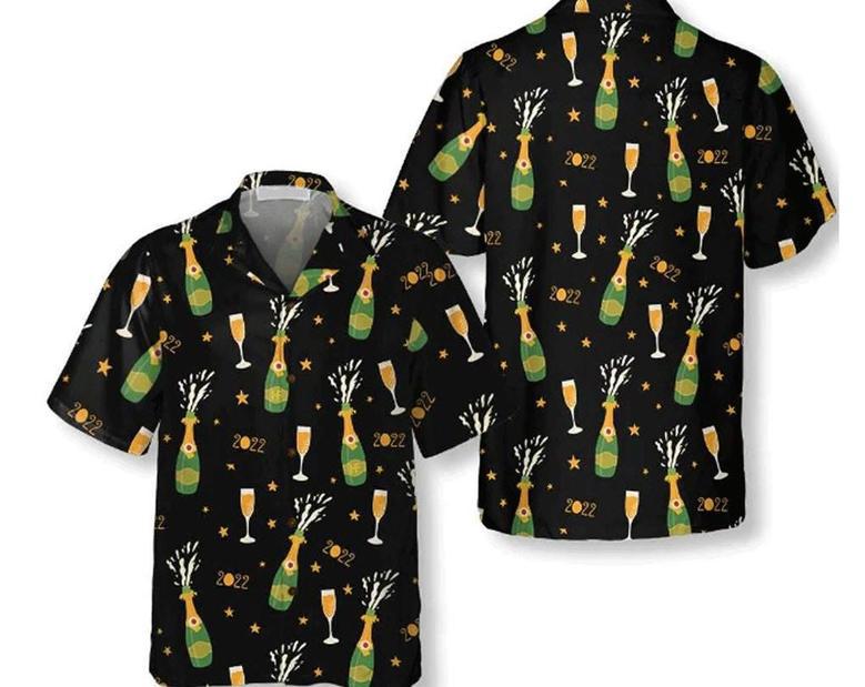 Happy New Year Hawaiian Shirt, Group Hawaii Shirt Summer Gifts, Gifts For Bachelor Party, Best Gifts For Men, Gift For Family. Summer Gifts