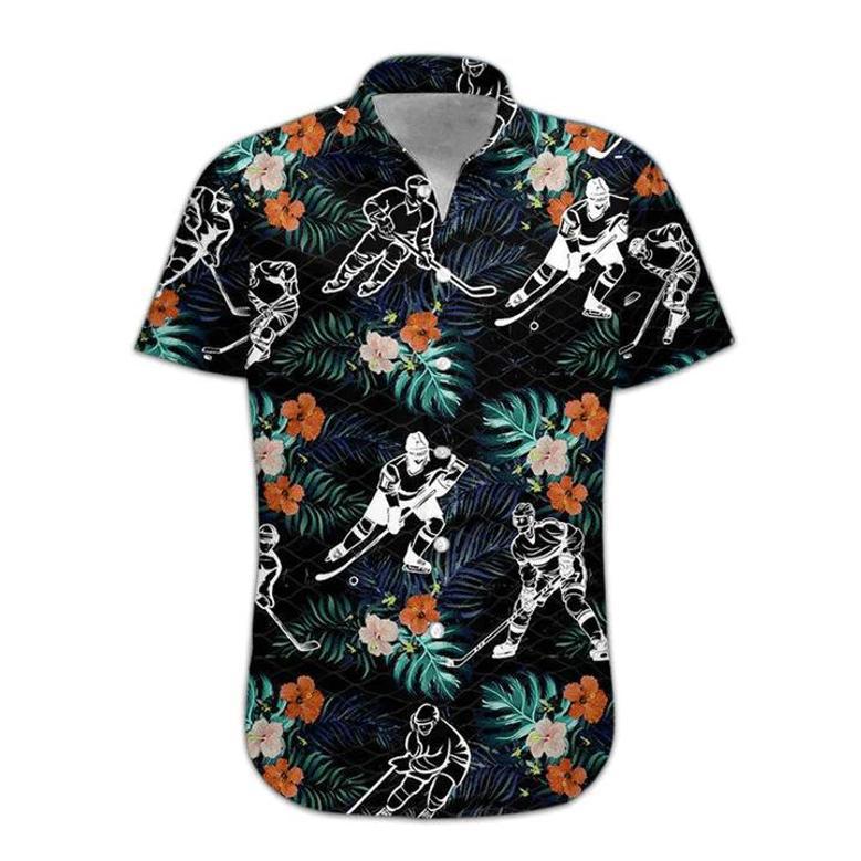 Hockey Hawaii Shirt, Mens Hawaiian Aloha Beach Shirt, Hawaiian Shirts For Men Summer Gifts