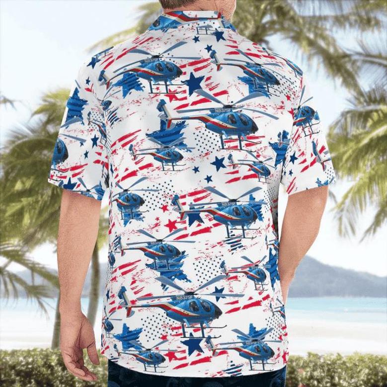 Houston Police Department Helicopter Patrol Division Hawaiian Shirt Summer Gifts