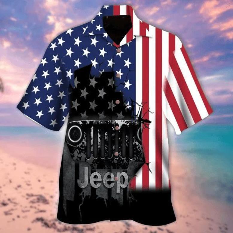 Jee American Of July Hawaiian Shirt, Summer Hawaiian Shirt For Men, Women Summer Gifts