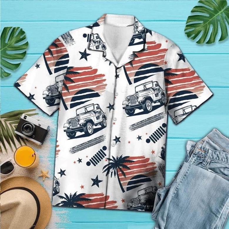 Jee Car Hawaiian Shirt, Jee On The Beach Black And White Style Hawaiian Shirt Summer Gifts