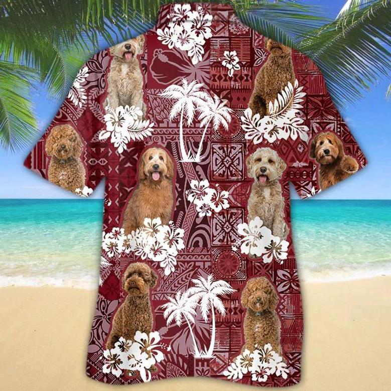 Labradoodle 2 Red Hawaiian Shirt, Gift For Dog Lover Shirts, Animal Summer Shirts Summer Gifts