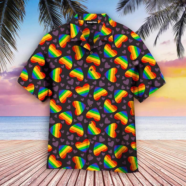 Leopard Skin With Rainbow Color Lgbt Hawaiian Shirt, Rainbow Shirt, Pride Shirt, Lgbt Shirt Summer Gifts