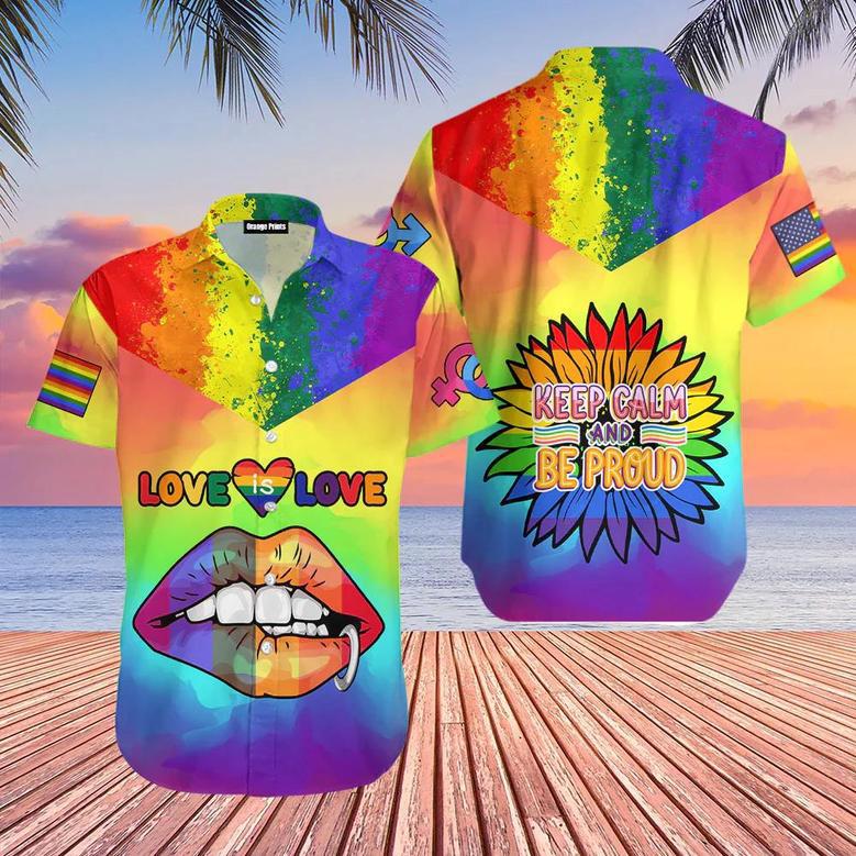 Lgbt Love Is Love Aloha Hawaiian Shirts Summer Gifts