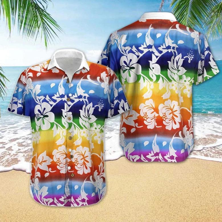 Lgbt Summer Vacation Hawaiian Shirt, Rainbow Shirt, Pride Shirt, Lgbt Shirt Summer Gifts