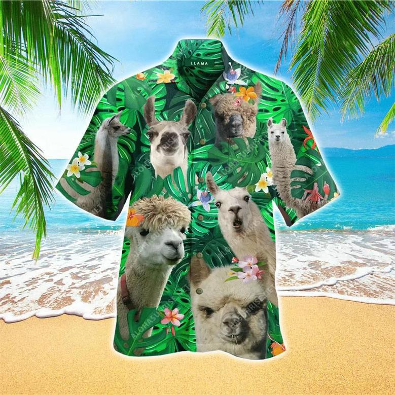 Llama Smile To The World Hawaiian Shirt Summer Gifts