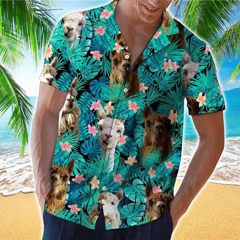 Llama Smile To The World Hawaiian Shirt Summer Gifts