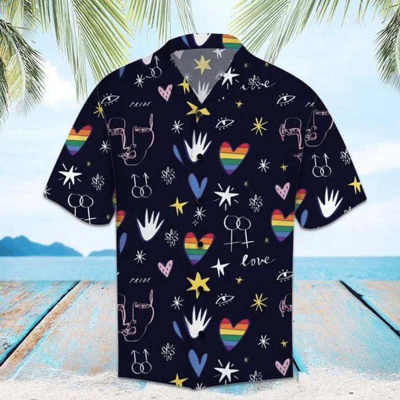 Love Amazing Lgbt Hawaiian Shirt, Short Sleeve Hawaiian Aloha Shirt For Men And Women Summer Gifts