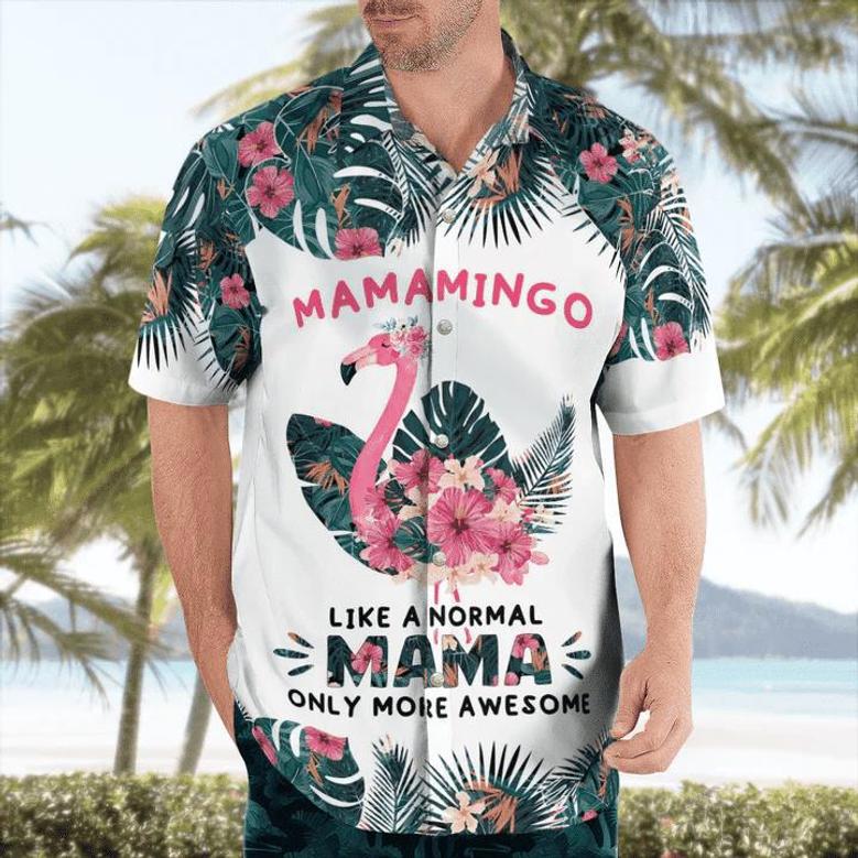 Mamamingo Hawaiian Shirt, Mother's Day Hawaii Shirt, Mom Shirt, Gift For Mom Summer Gifts